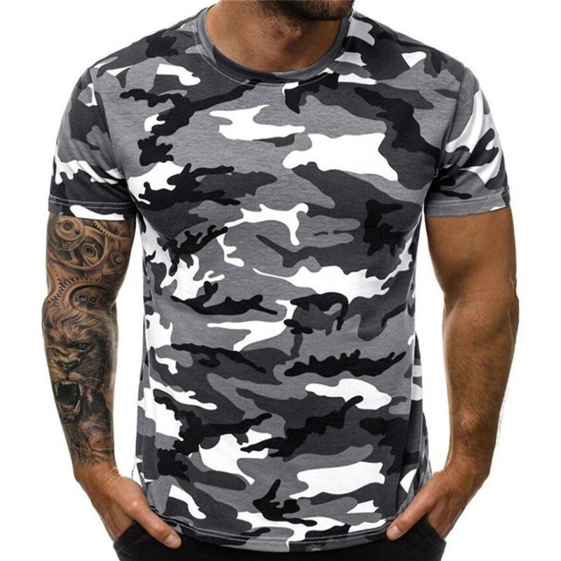 Camouflage Uniform Enthusiast 3D Print Sport Quick-dry Breathable Men T-shirt Outdoor Fitness Exercise Parent-child Short Sleeve