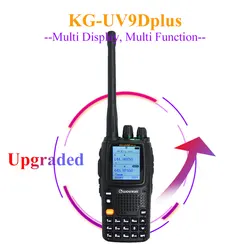 Wouxun KG-UV9D Plus WalkieTalkie Multi Bands kg-uv9dplus Radio Station 76-174/230-250/350-512/700-985MHz FM Transceiver