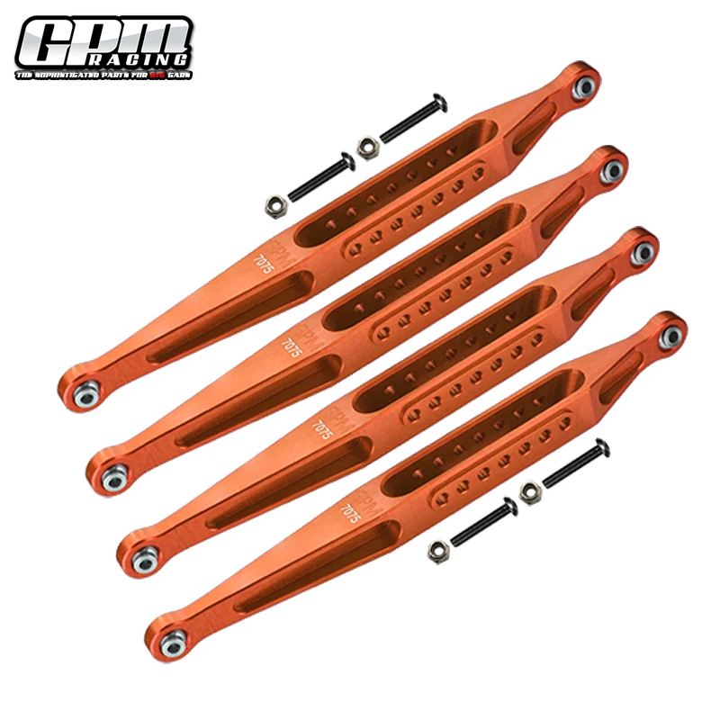 Juego de barra de enlace inferior de aleación GPM 7075 para camión monstruo de eje sólido LOSI 1/8 LMT LOS04021