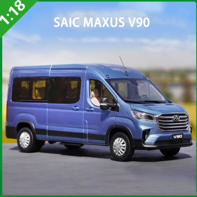 Diecast 1:18 Scale SAIC MAXUS V90 Commercial Vehicle Alloy Model Finished Simulation Collection Decoration Gift Toys Display