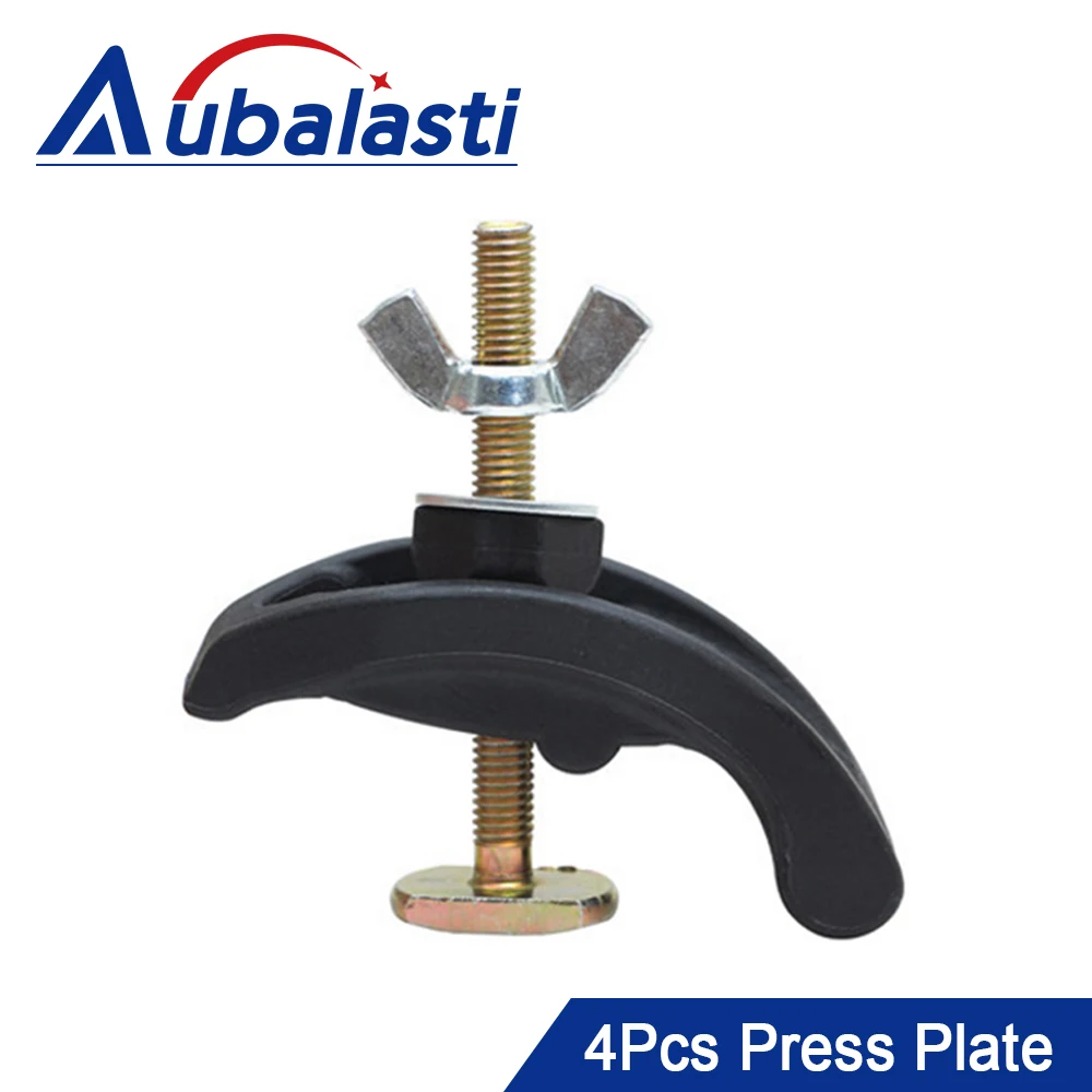 Aubalasti 4Pcs T Track Clamp 85mm Bow Plate Sets CNC Parts Pressure Plate Clamp Fixture for T-slot Working Table