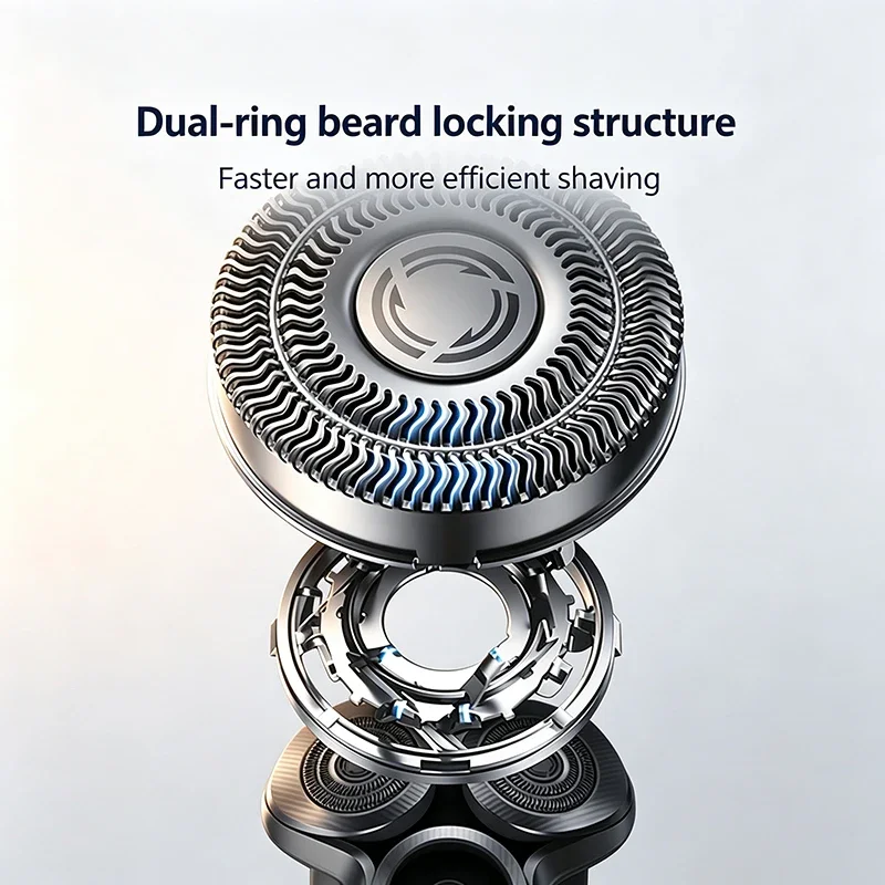 XIAOMI Mijia Electric Shaver Pro 360° Floating Head Dual Ring Lock Smart Color Display IPX8 Wet & Dry USB-C Long Battery Razor