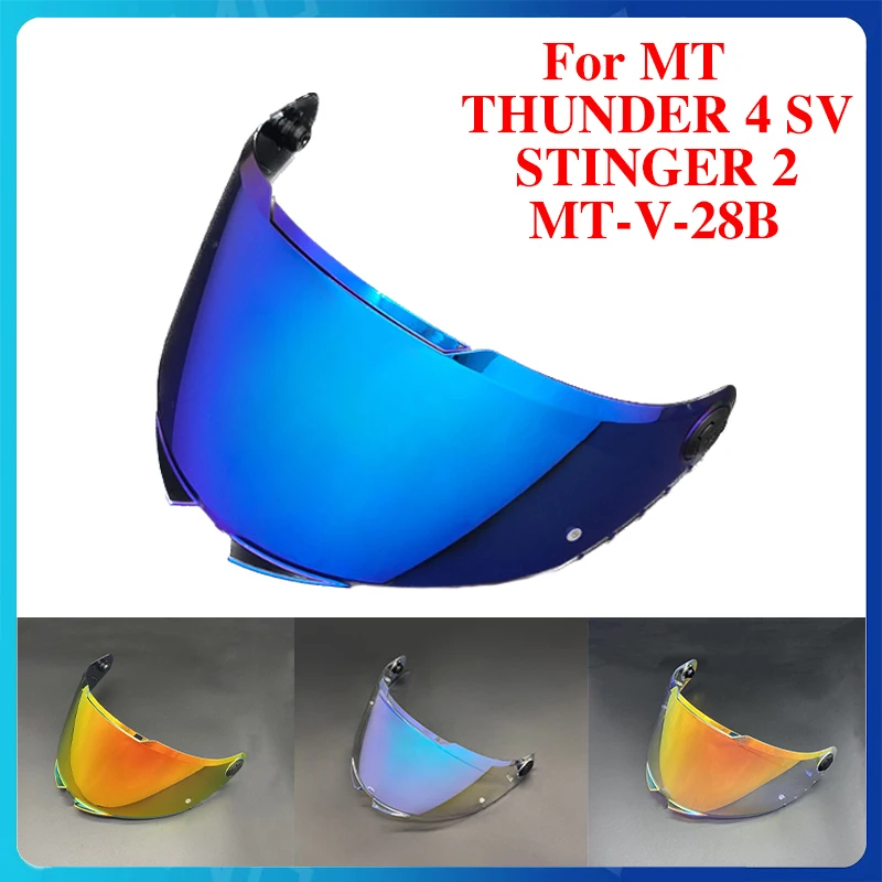 Motorcycle Helmet Lens For MT THUNDER 4 SV STINGER 2 MT-V-28B Helmet Visor Windshield Shield Glasses Visor Helmet Accessories