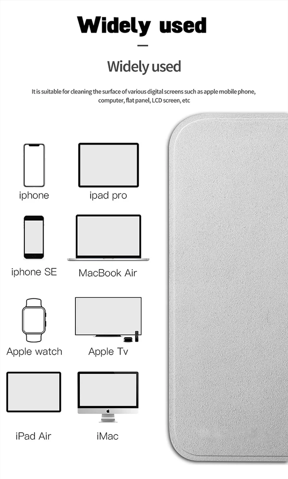 Antik Poliert uch für Apple iPhone Nano-Textur Bildschirm Reinigungs tuch für iPad Mac iPod Apple Watch Display Brille Reiniger – Detail 7