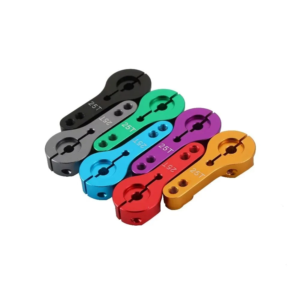 

25T M3 Servo Horn Arm Solid Color Aluminum Ally Metal Steering Arms for MG995 MG946R MG996R MG945 S3003 E9001