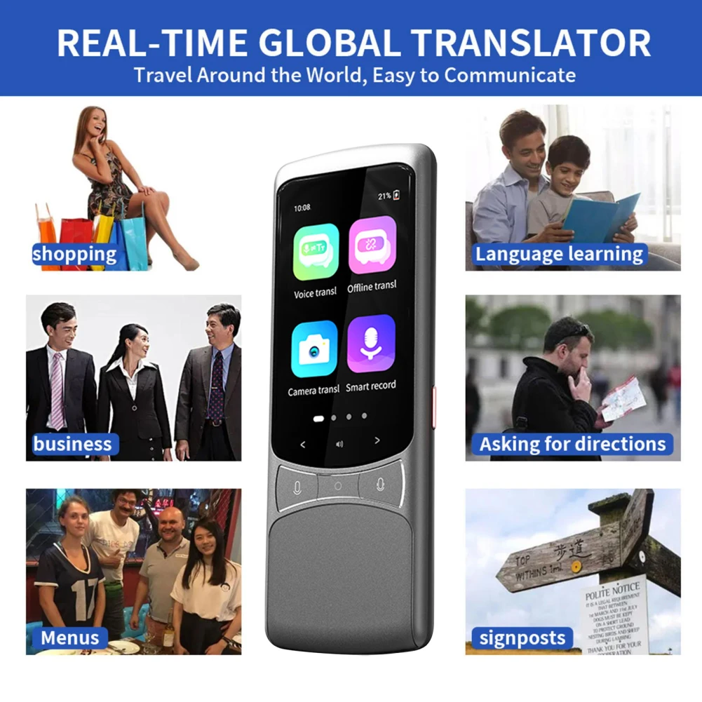 

Z3 Language Translator Device High Accuracy Real Time Voice Translators With 138 Languages Translation For Learning And Travel