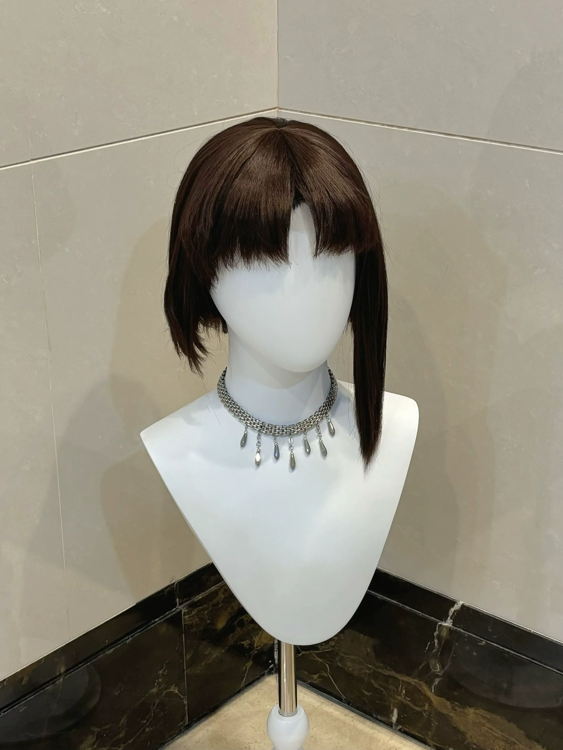 Wig Cos serat tahan panas Wig Cosplay Anime untuk eksperimen serial Lain Iwakura