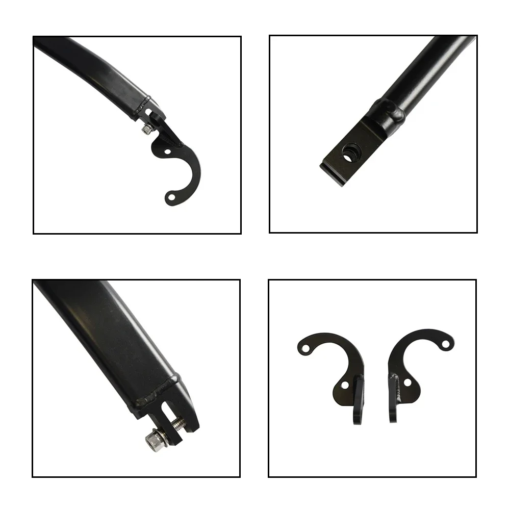 Car Front Top Strut Tie Bar Rear Strut Bar For Honda Civic 92-00 EG EK 93-97 for Del Sol 94-01 Integra DC2 Aluminum Accessories - view 5