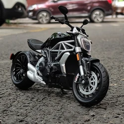 Maisto 1/12 DUCATI X Diavel S 2021 Die Cast Motorcycle Model Toy Vehicle Collection Shork-Absorber Off Road Autocycle Toys Car