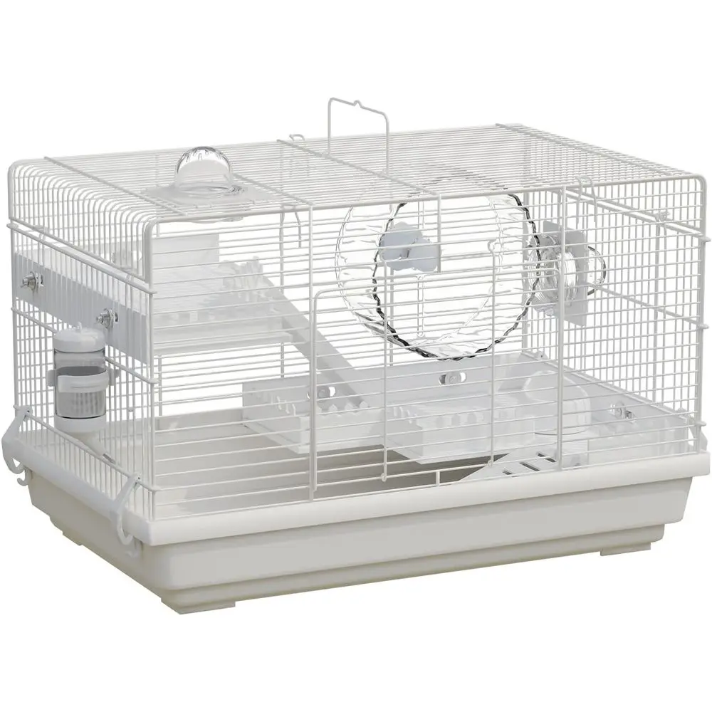 

Многоуровневый мини-домик для хомяков с платформами, трубками, колесом, лестницей, поилкой и миской для корма