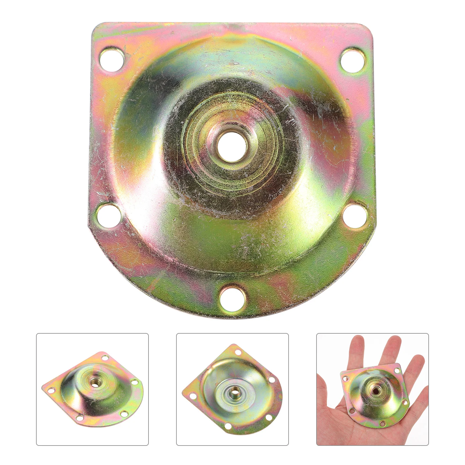 

8Pcs Angled 12 Degree Furniture Leg Mounting Plates Secure Attachment for Wood Table Legs Coffee Table Bench Couch Accessories