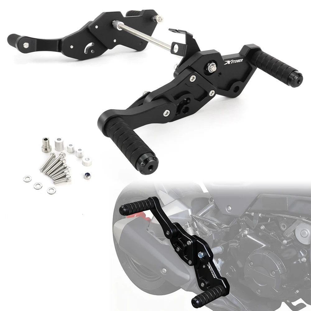 

Fit For Honda Grom 125 MSX 125 2013-2026 Motorcycle Rearsets Footrests Subcage Crash Cage Passenger Peg Guard Stunt Protection