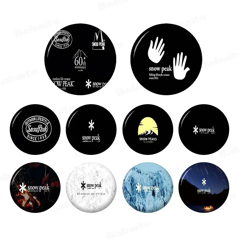 S-Snow Cool Super P-Peak 58mm Animals Funny Brooches Badge Backpack Clothes Gift Accessory