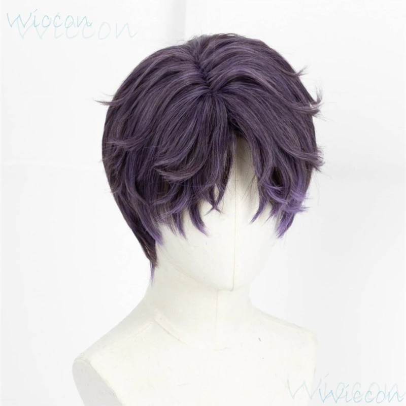 Rafayel Mo Game Love and Deepspace Cosplay Wig Mermaid Artist Pisces Cosplay role play Purple Wig Cosplay Prop Party for Men