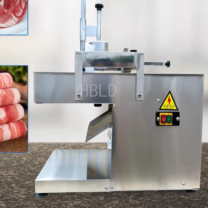 

220V Beef And Sheep Slicer - Frozen Meat Roll Cutting Machine - New Type for Kitchen Use