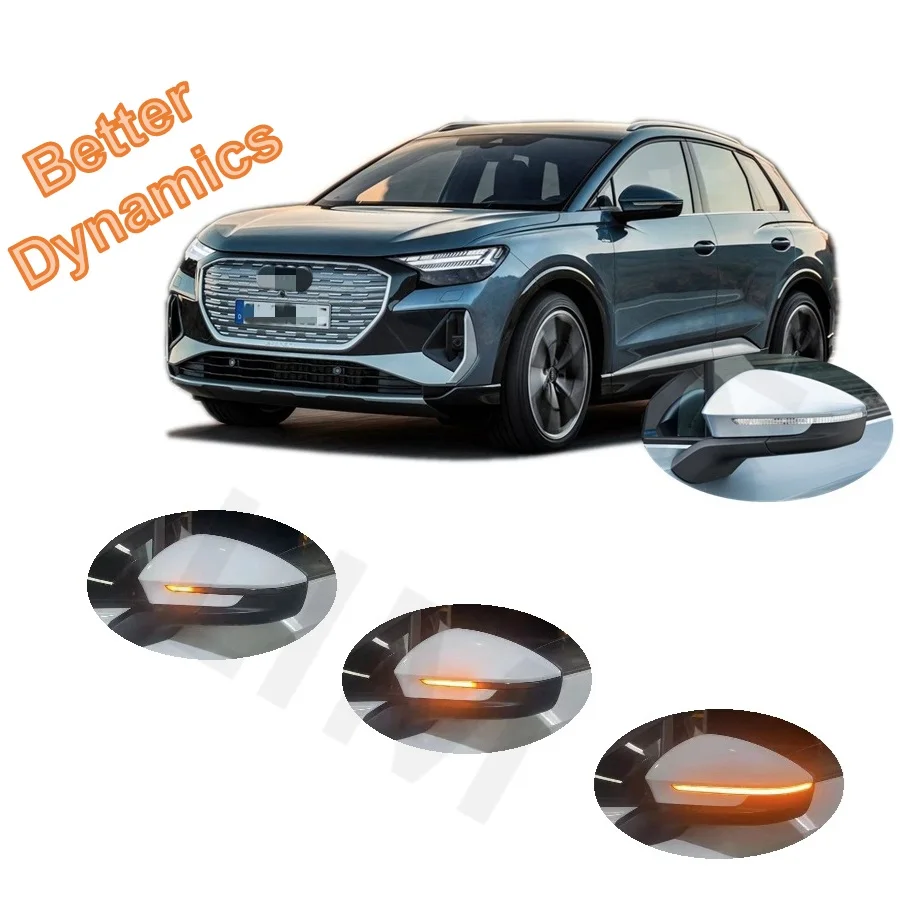 for Audi Q4 e-tron etron 2020 2021 2022 2023 2024 Dynamic LED Indicator Side Mirror Sequential Turn Light Signal Lamp