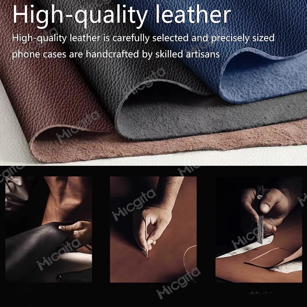 Luxury Leather Case For OPPO Reno 14 Pro 14F Business shockproof Durable Cover For OPPO Reno14F Case