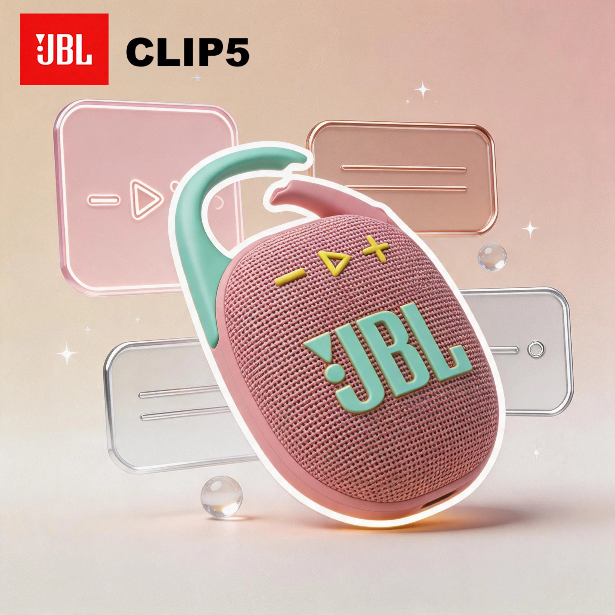 El JBL Clip 5 ofrece una experiencia de audio vibrante, mejorando la experiencia de entretenimiento durante la noche.