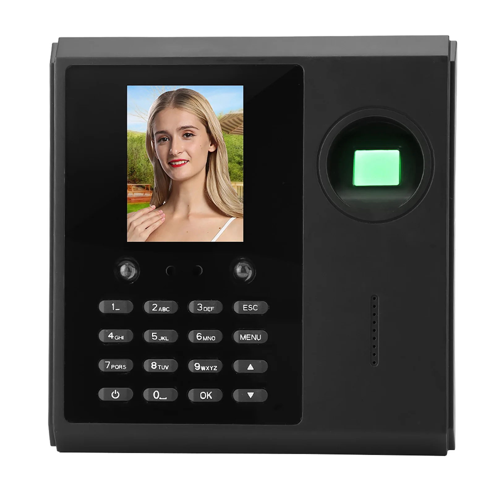 High Precision 2.5in Face Fingerprint Time Attendance Clock Access Control Machine with Network Interface for Office Factory Use