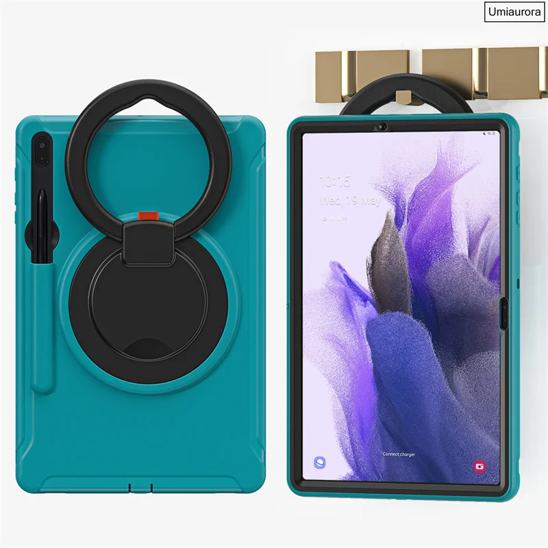 Funda resistente a prueba de golpes para tableta Samsung Tab S9 FE Plus SM-X810 SM-X610 S7 S8 Ultra SM-X910 X910 Kid PC funda con soporte de silicona