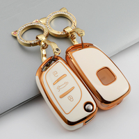 Soft TPU Car Key Case for Peugeot Citroen C1 C2 C3 C4 C5 DS3 DS4 DS5 DS6 Auto 3 Button Auto Accessories Key Shell Full Cover