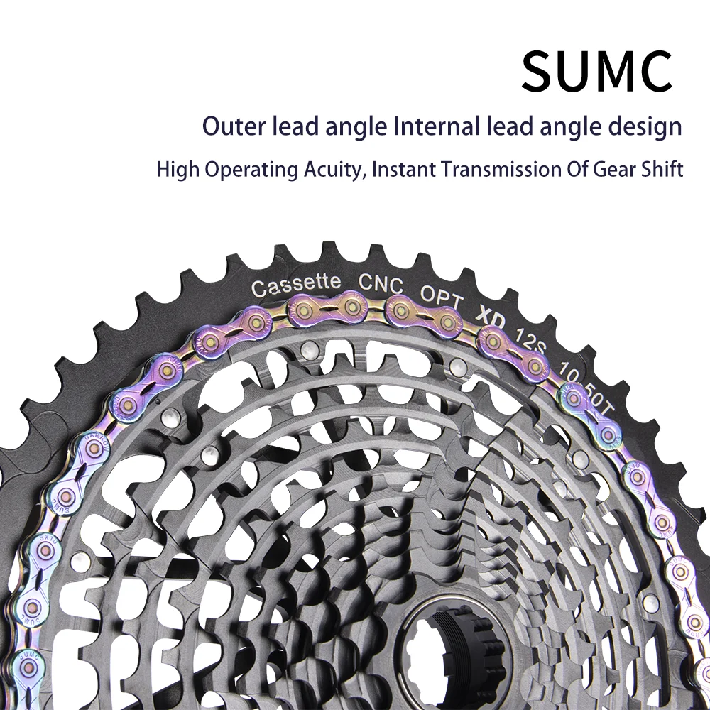 Bolany Bicycle Chain 8 9 10 11 12 13 Speed Titanium Gold Silver Rainbow Mountain Road SUMC Bike Chains Parts 116/126 Links
