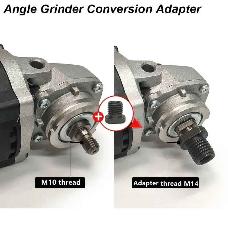 Adaptador de amoladora angular, accesorio de Rosca M10, M14, M16, conversión de eje de amoladora hembra a macho, varilla de conector, pieza de