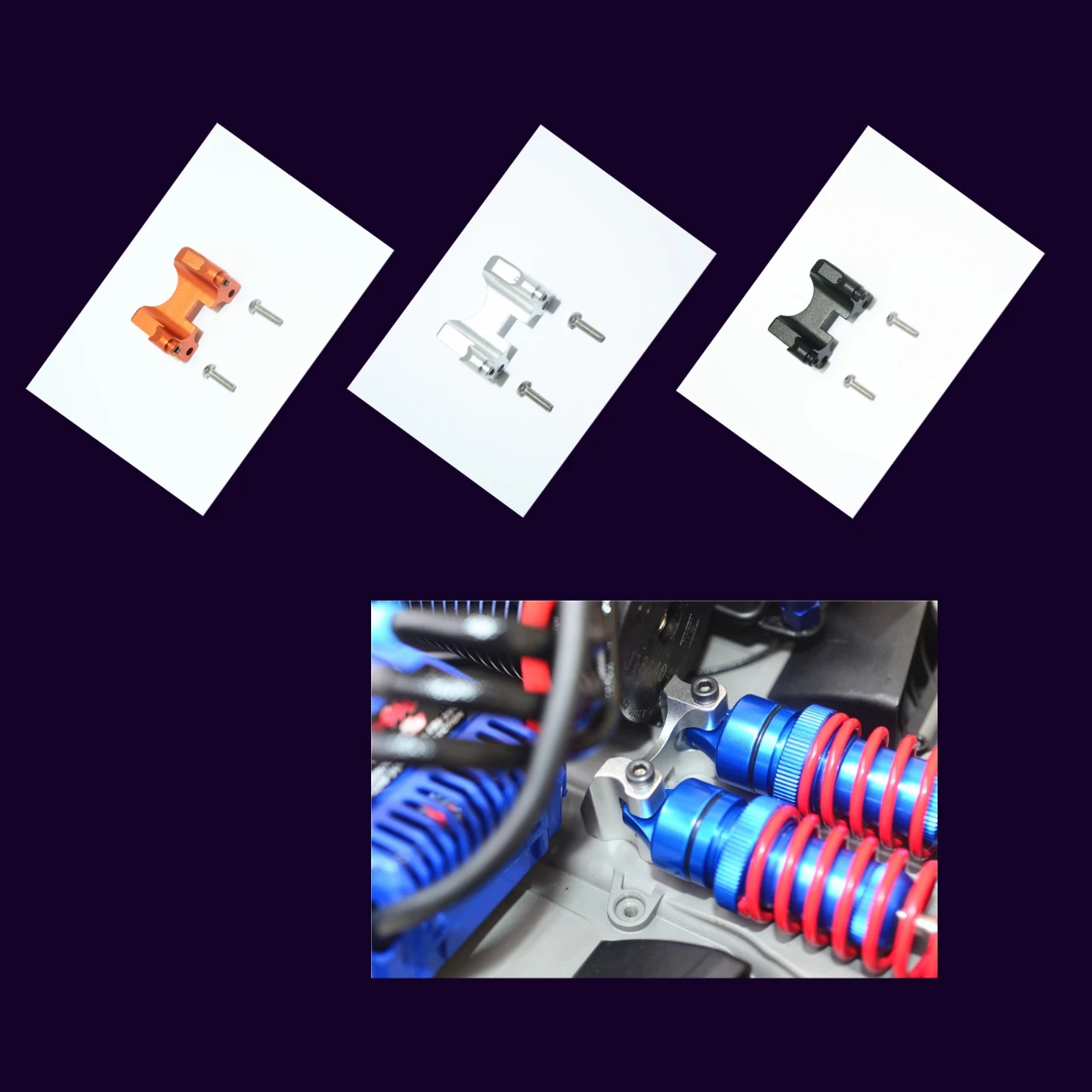 

GPM Aluminum Rear Damper Mount For TRAXXAS 1/10 E-Revo Vxl Brushless 5317