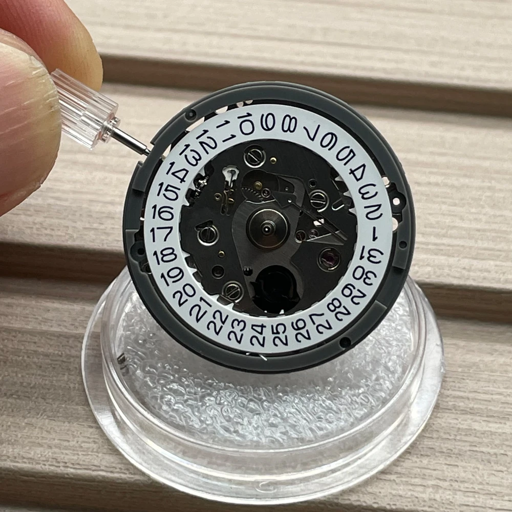 Crown at 9 o'clock NH35A Mechanical Watch Movement Single Date 24Jewels Mechanism Watch Repair Tool Self-winding Movt