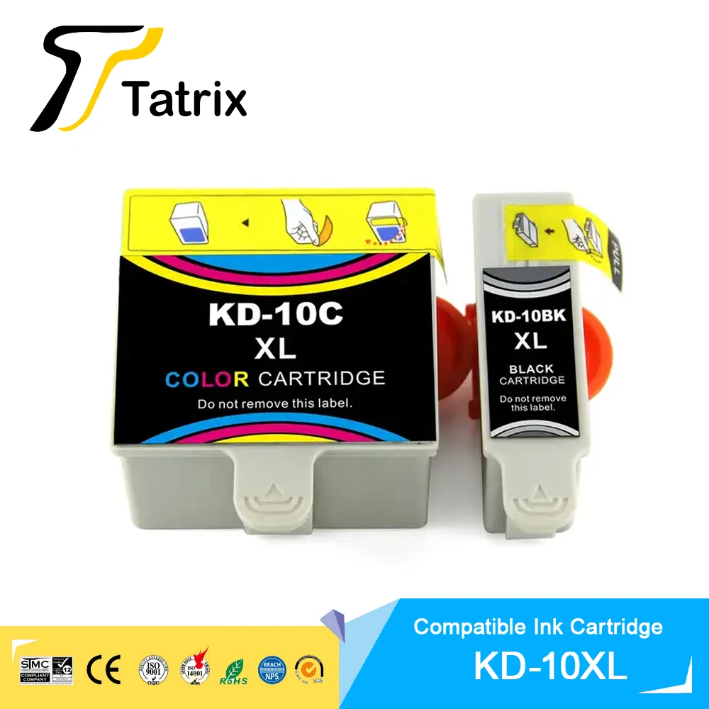 Совместимые картриджи Tatrix 10XL KD10 для принтера Kodak ESP3/5/7/9/3250/5210/5250/7250/9250/Office 6150 Hero 6.1/7.1/9.1 Совместимые картриджи Tatrix 10XL KD10 для принтера Kodak ESP3/5/7/9/3250/5210/5250/7250/9250/Office 6150 Hero 6.1/7.1/9.1