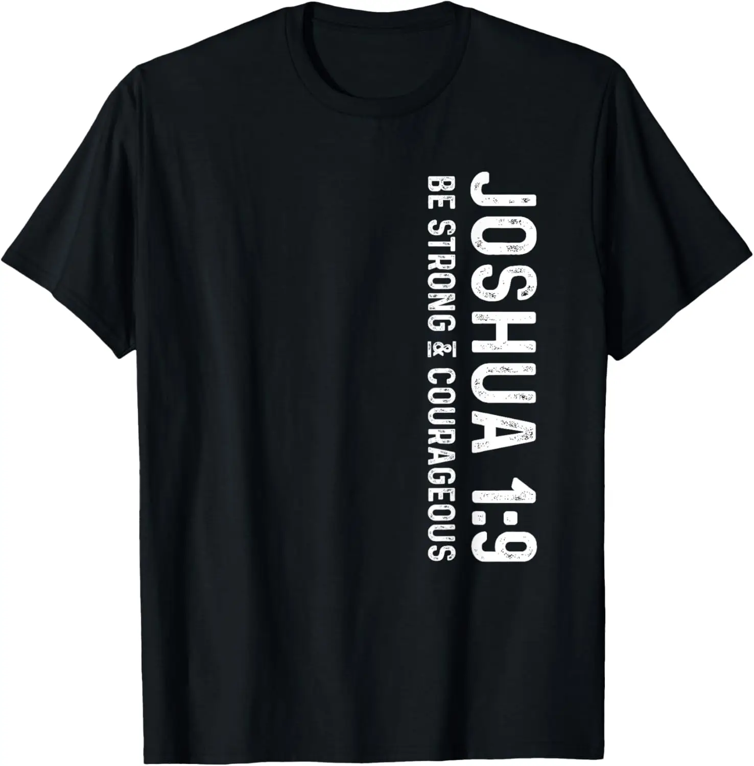 تي شيرت Be Strong & Courageous Joshua 1:9 Deluxe Christian T-shirt #1