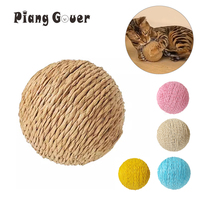 Big Sisal Cat Scratching Ball Toy Bite-resistant Kitten Interactive Chew Toys Funny Cat Scratcher Pet Supplies