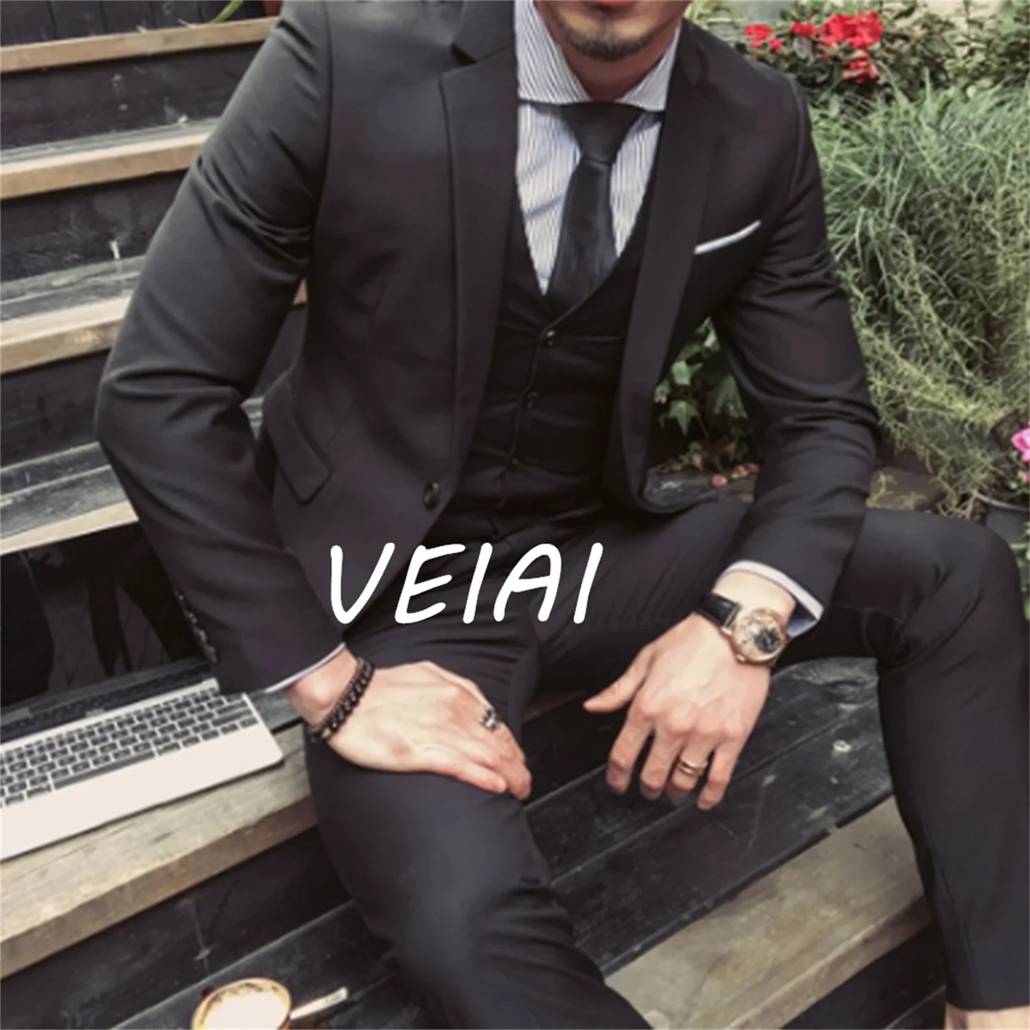 

Индивидуальный смокинг, свадебный костюм для мужчин, зеленый, праздничная одежда из трех предметов, ужин, облегающее пальто, брюки, блейзер Verde Hombre