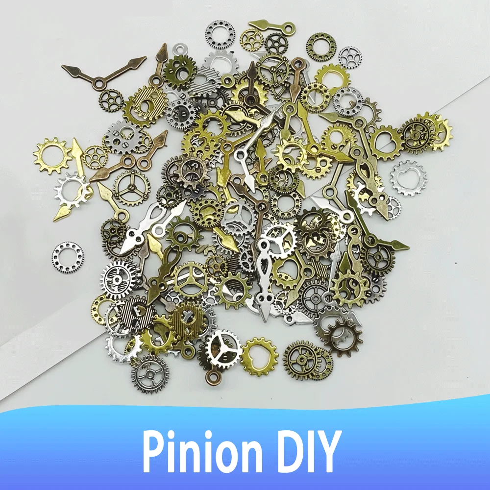 100pcs Steampunk Accessories Handmade DIY Pointer + Pinion Accessories Hybrid Packaging Alloy