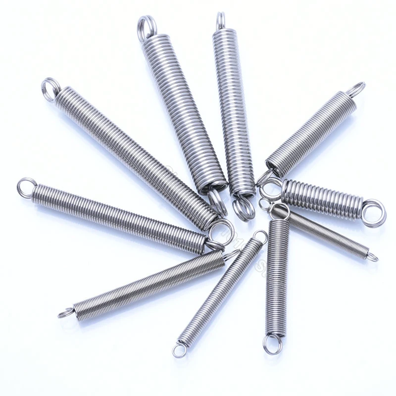 Weiyi 304 Edelstahl-Zugfeder mit Doppel-O-Haken, Dehnungs- und Rückzugsfeder, Drahtdurchmesser 0,3 mm, Außendurchmesser 3 mm, Länge 10-300 mm – Detail 3