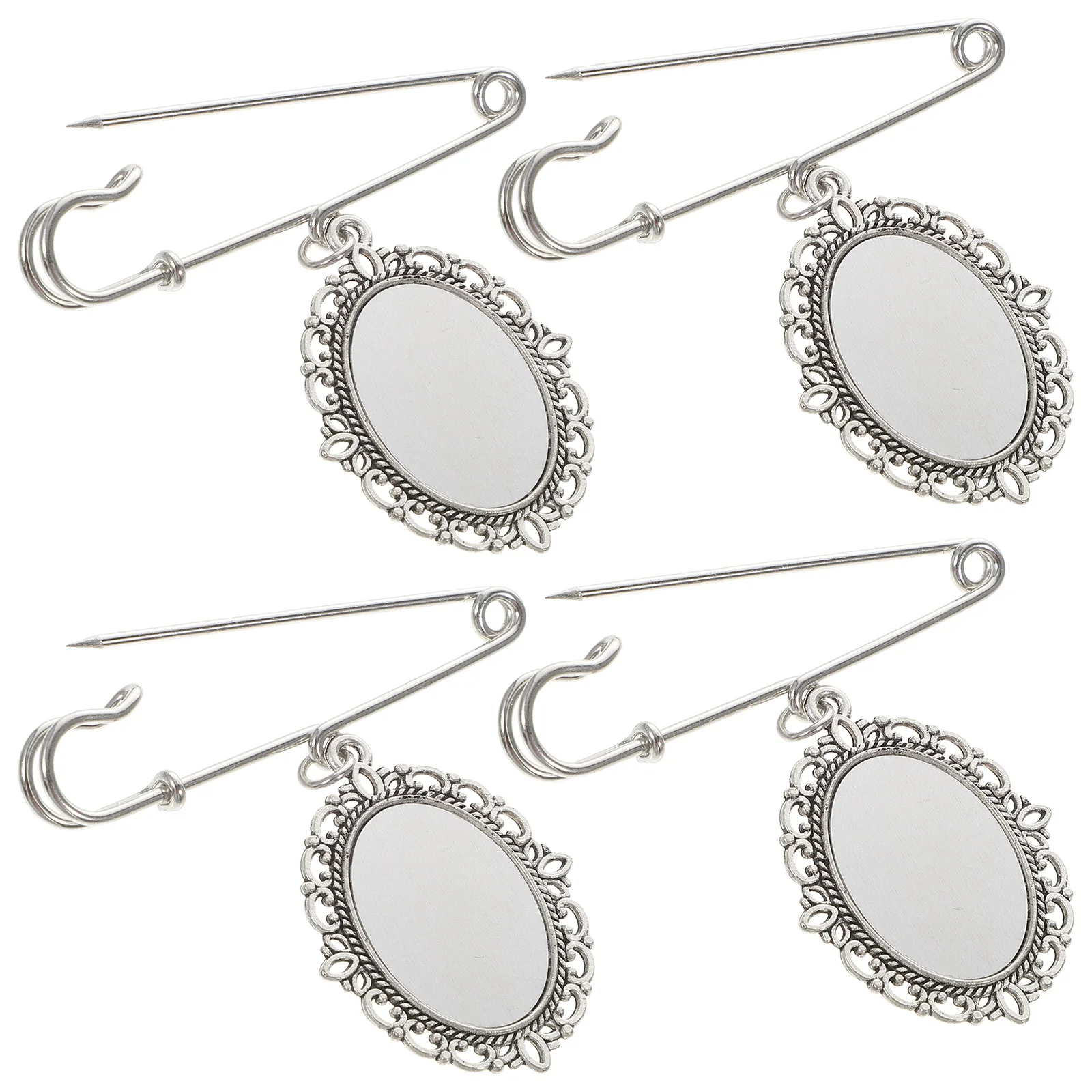 4Pcs Graduation Brooch Pin Metal Lapel Pin DIY Creation Photos Insertion Suitable for Many Occasions Graduation Season Wedding