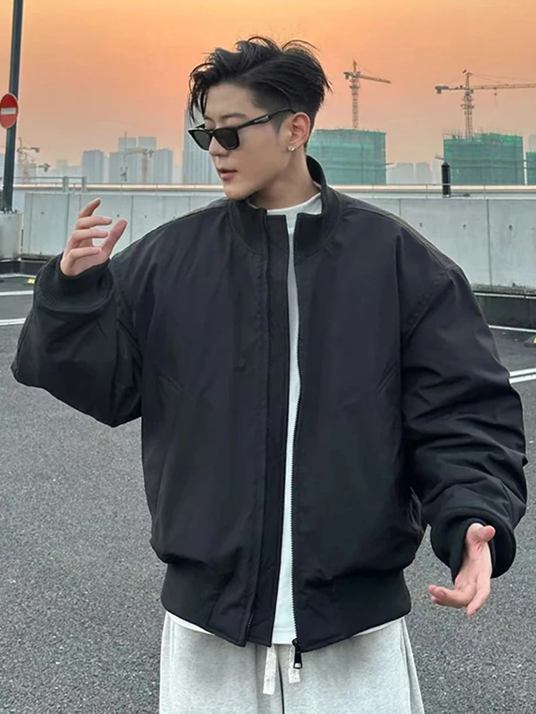 

Легкая мужская пуховая куртка из хлопка, рабочая одежда, зимнее пальто, приталенный крой, куртка-пилот, молодежный стиль