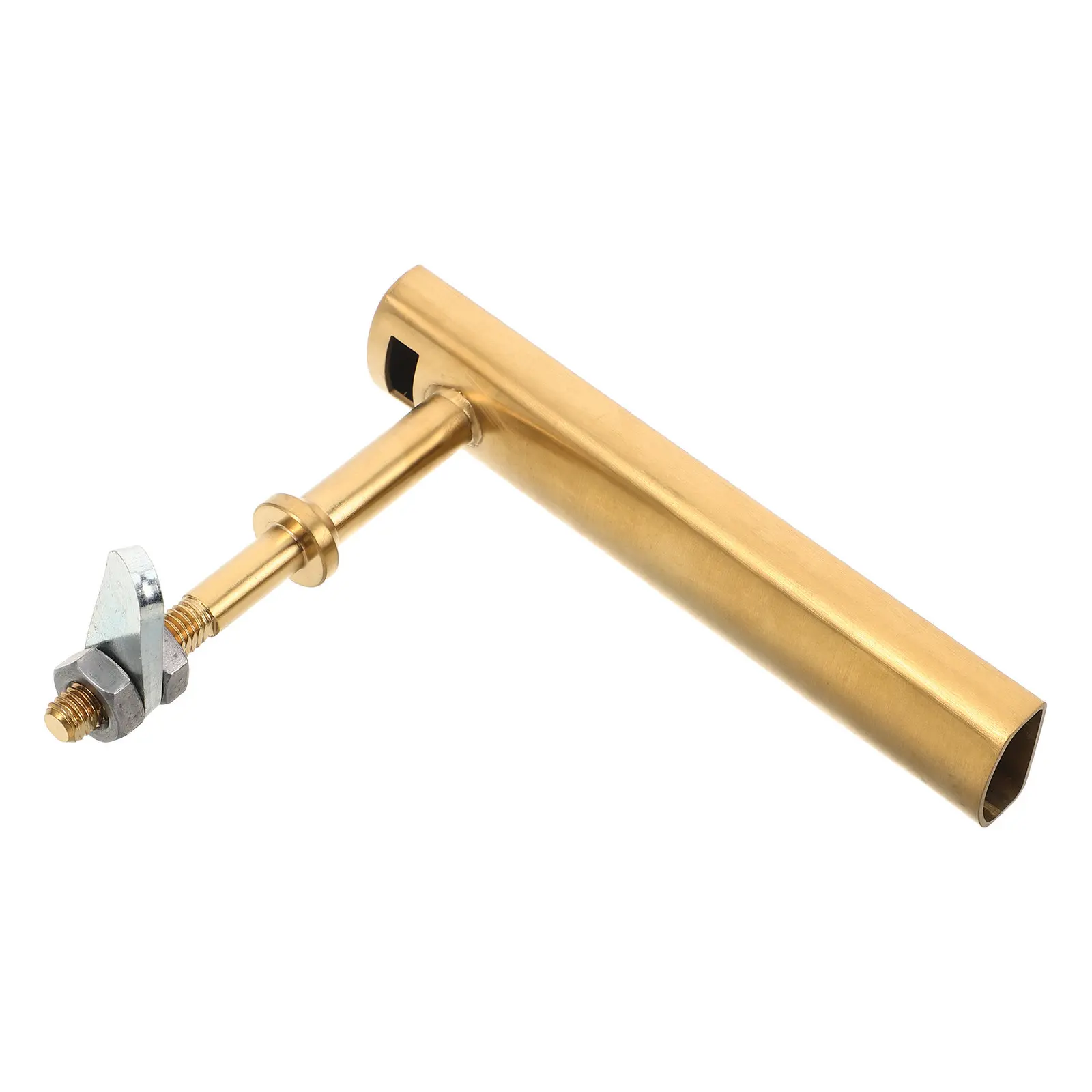L Shaped Stainless Steel Fireplace Door Handle Replacement Heavy Duty Heat Resistant Stove Pull for Wood Pellet Stove Boiler