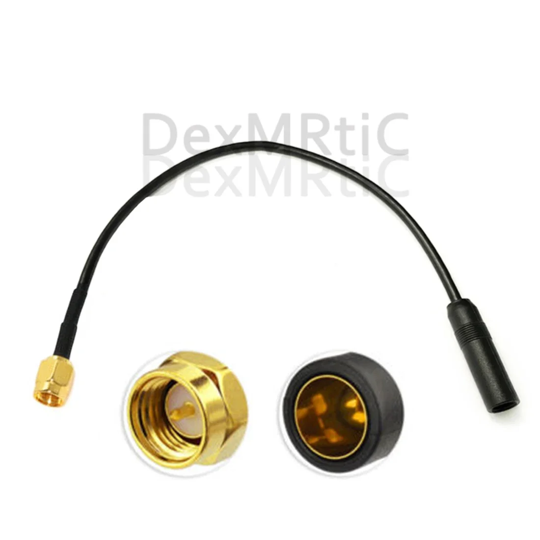 1PC Pigtail Cable Car Radio FM Antenna Extension DIN female to Fakra /SMA Connector Wire NEW