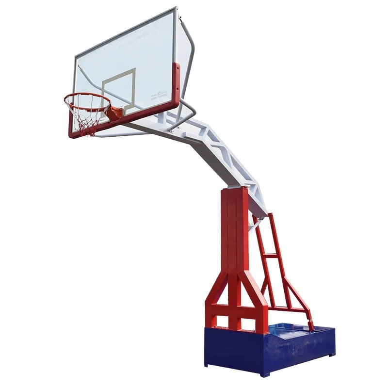 National Standard Blue White Adjustable Height Movable Basketball Hoop for Adults Children Teenagers Indoor/Outdoor Usepromote s