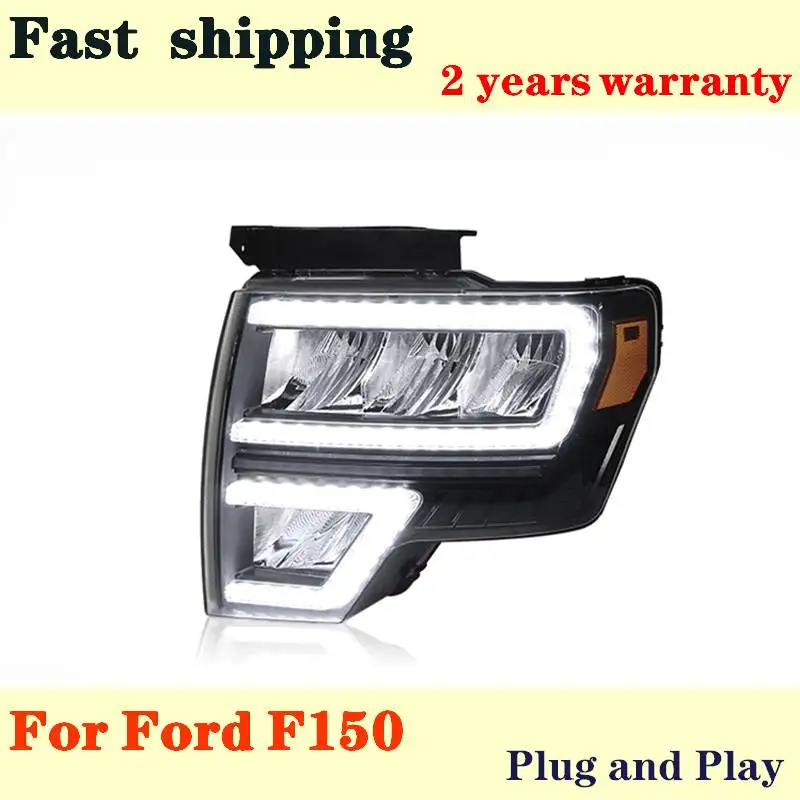 Car Styling For Ford F150 Headlights 2008-2014 Head Lamp Raptor F150 LED Headlight Dynamic Turn Signal Lamp Auto Accessories