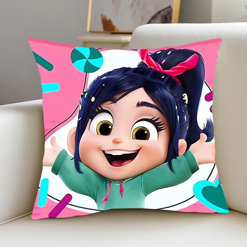 

Home decor Pillow Cover iving W-Wreck-It Ralph room bedroomo office Dakimakura Throw Pillows Square Pillowcase Home Decor