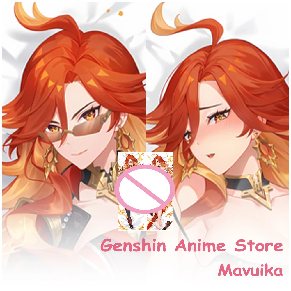 Anime Genshin Impact Mavuika Dakimakura Cover Pillowcase Decor Room Otaku Sleeping Cushion Cover Hugging Body Cosplay Props