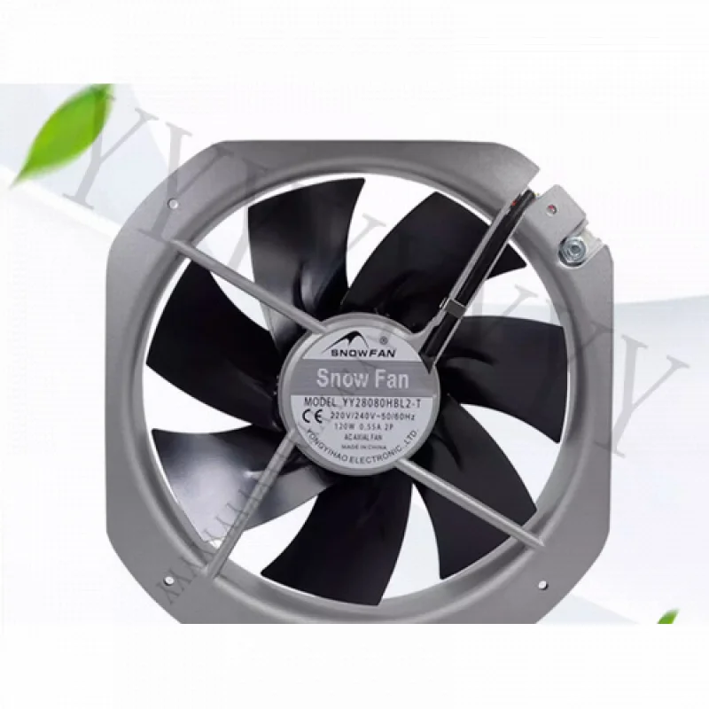 Y+ for  SNOWFAN YY28080HBL2-T AC220V 0.55A 28CM 28080 Metal Cooling Fan
