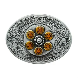 Smith e Wesson-Pistol Runner Belt Buckle, Western Cowboy, Europa e América