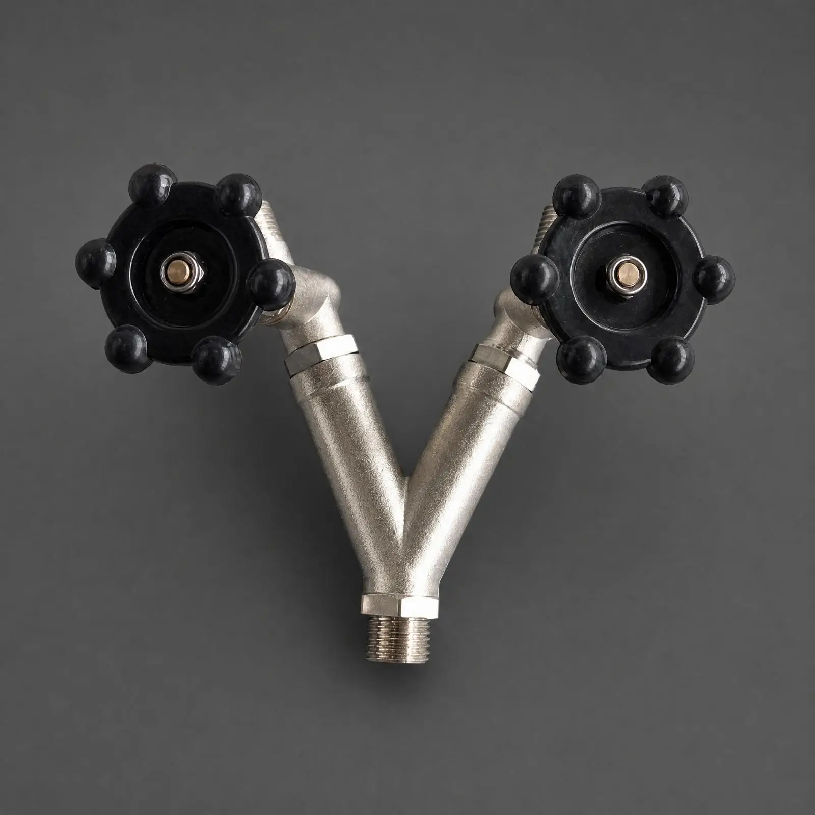 Copper Boiler Steam Outlet Valve Two Branch Manual Control Y Port Threaded Fitting for Generator and Workshop Repair