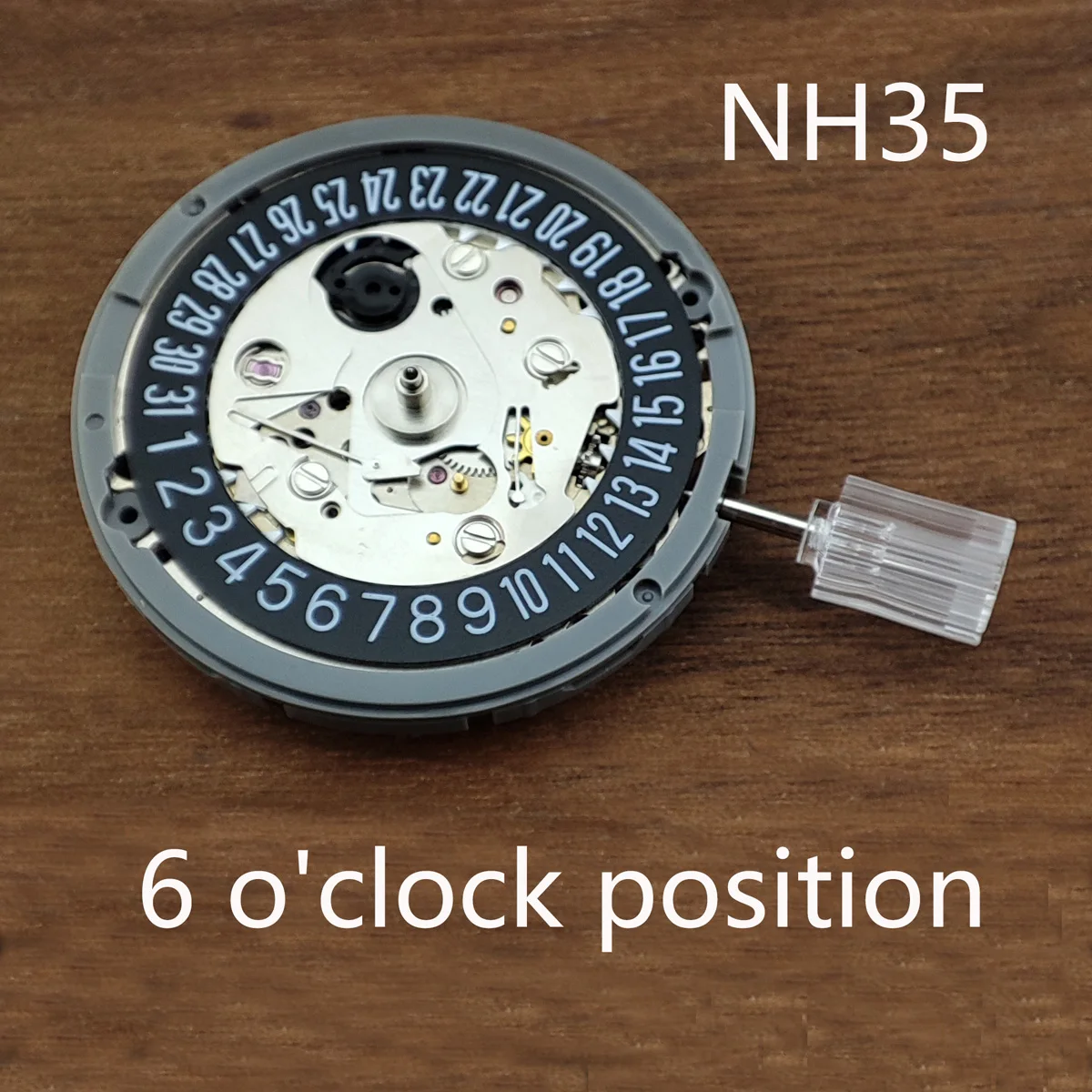 

Japan Original NH35/NH35A Mechanical Movement with Black Date Window Luxury Automatic Watch Movt Replace Kit High Accuracy 6B