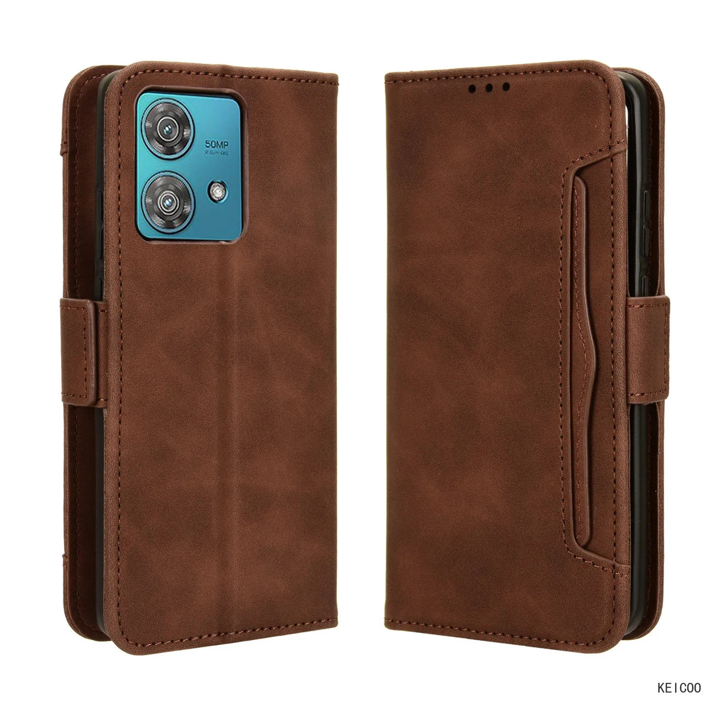 Protection Case For Motorola Edge S 40 30 20 Pro Lite Fusion Neo 5G Leather Cover Luxury Multi-Card Slot Non-slip Housing