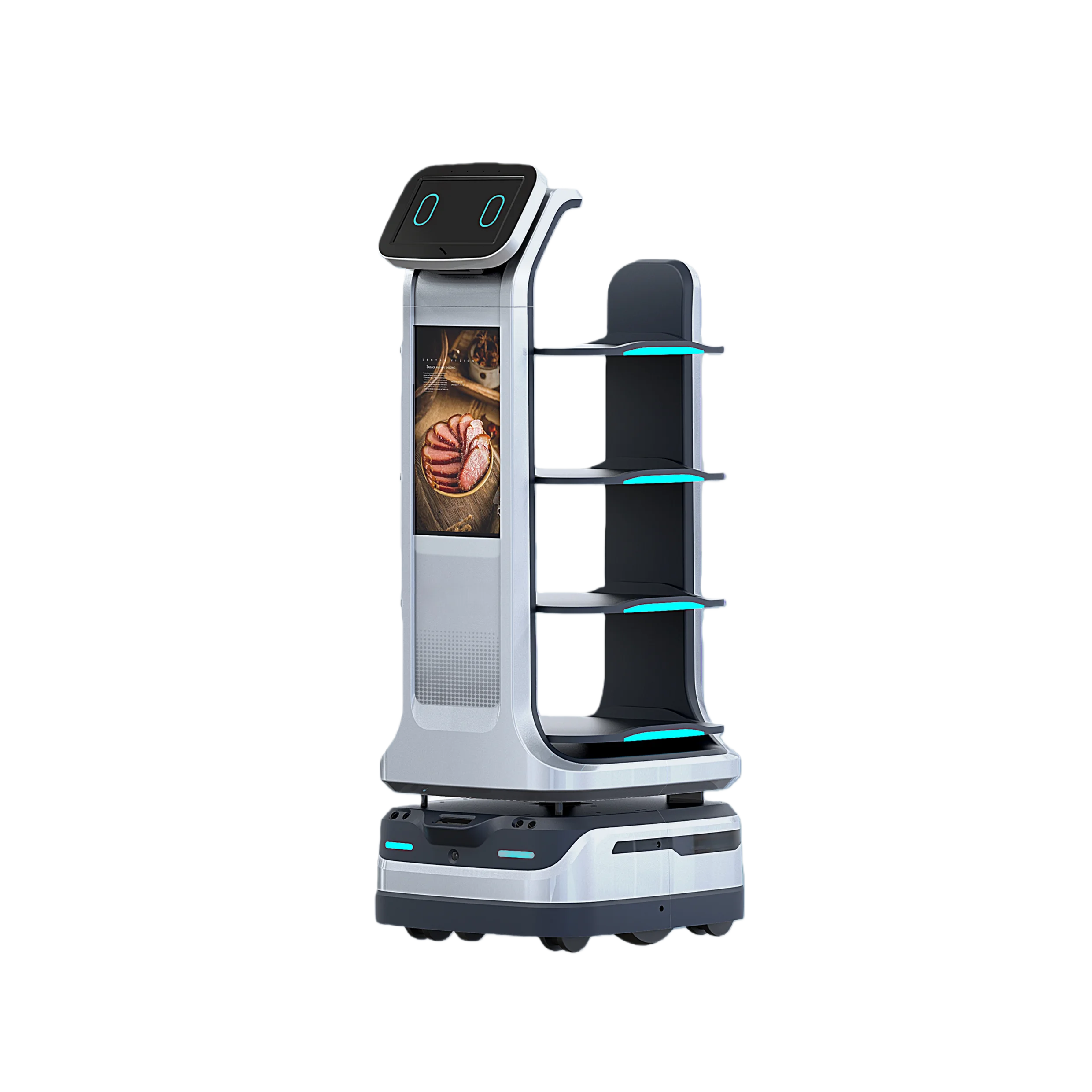 Mars Hot Selling AI Human Robots Food Delivery Interaction Hotel Home Business Restaurant Serving Robot Waiter Autonomous Robot