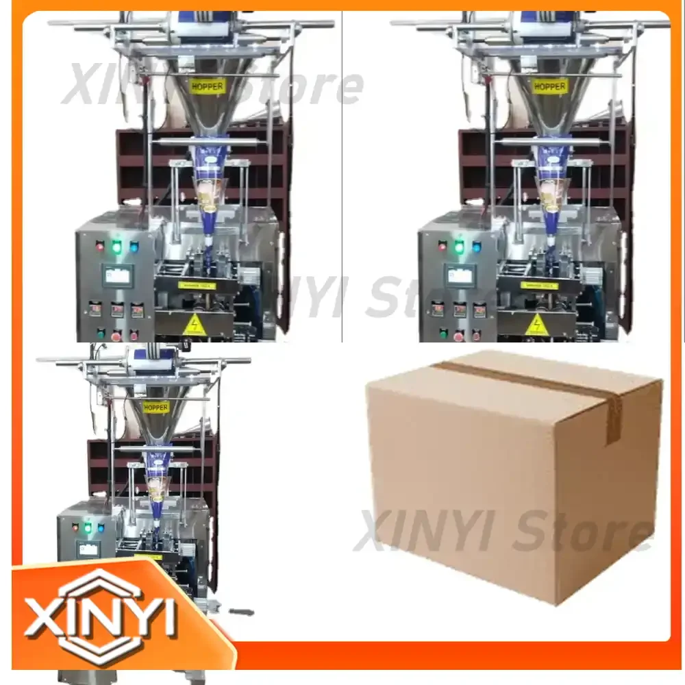 Small 2 HP Powder Filling Sealing Machine for Beverage Honey Oil Pouches Fully Automatic High Production Easy Operate